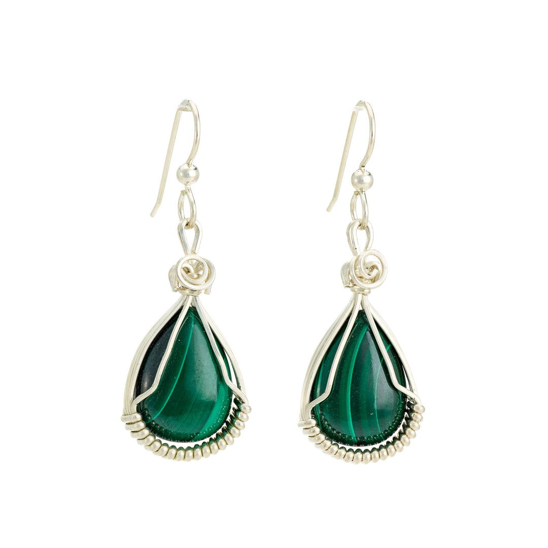 Malachite Earrings