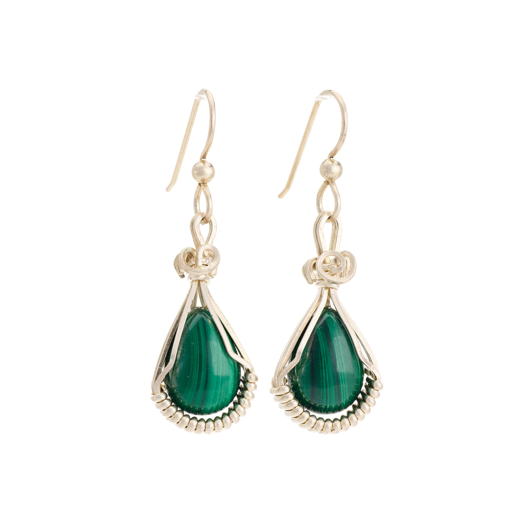 Malachite Earrings