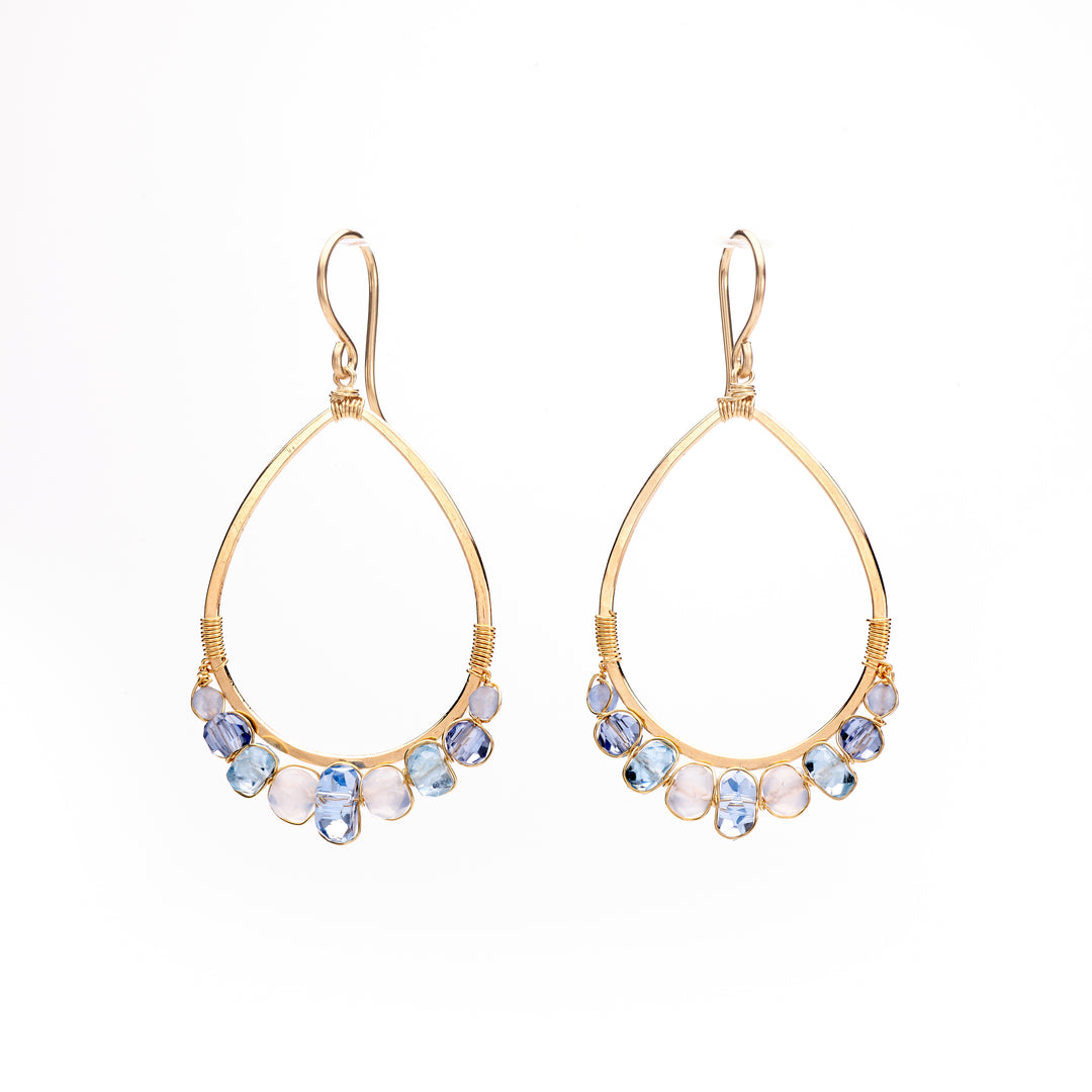 Breezy Mix Beaded Teardrop Earrings