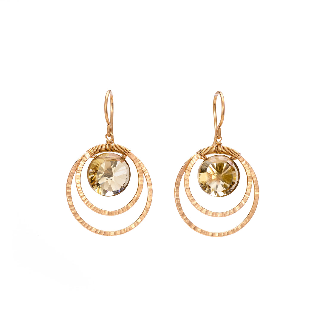 Lemon Quartz Earrings