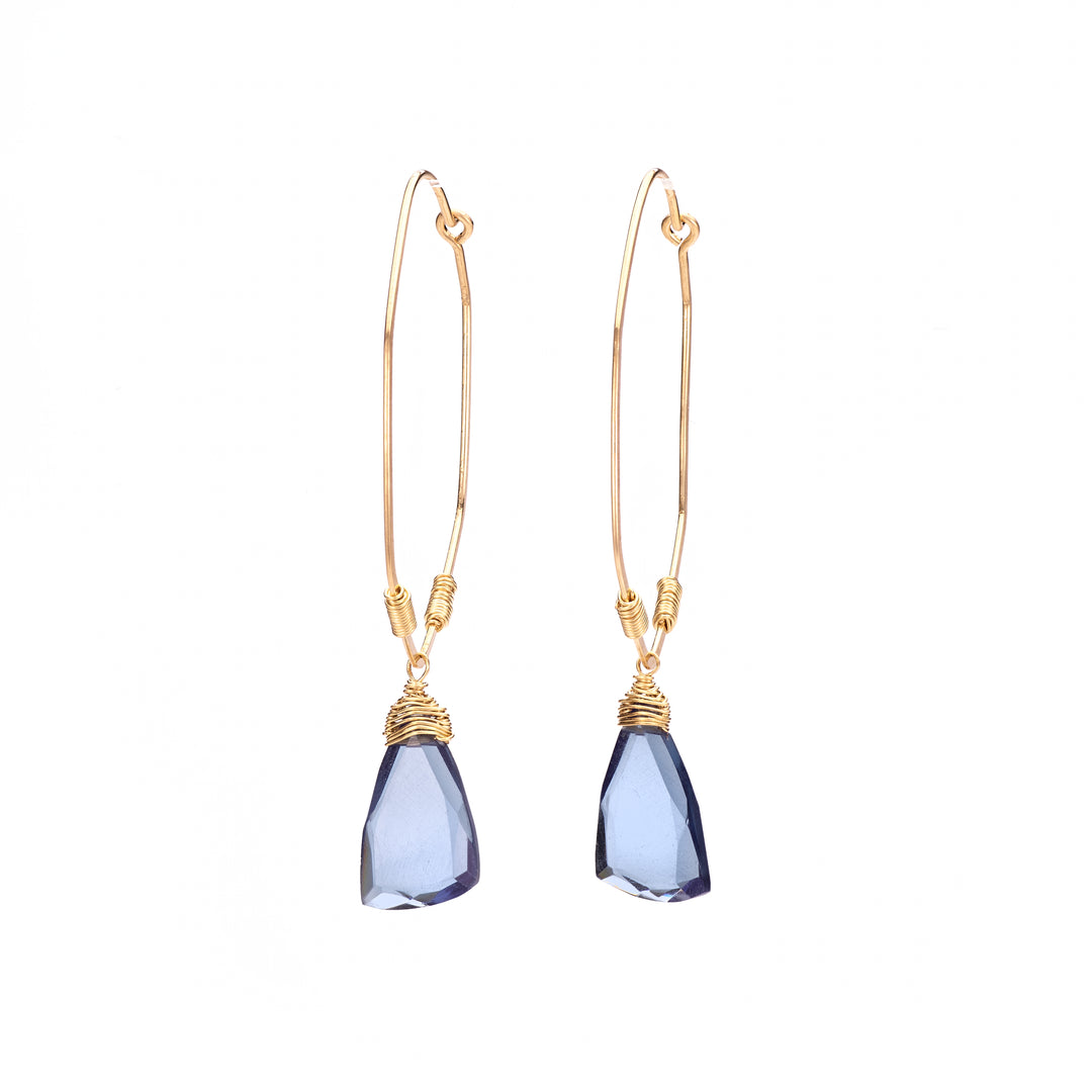 London Blue Quartz Earrings