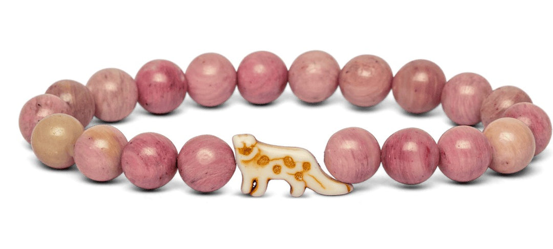 The Ascent: Snow Leopard Tracking Bracelet- Wildflower Pink