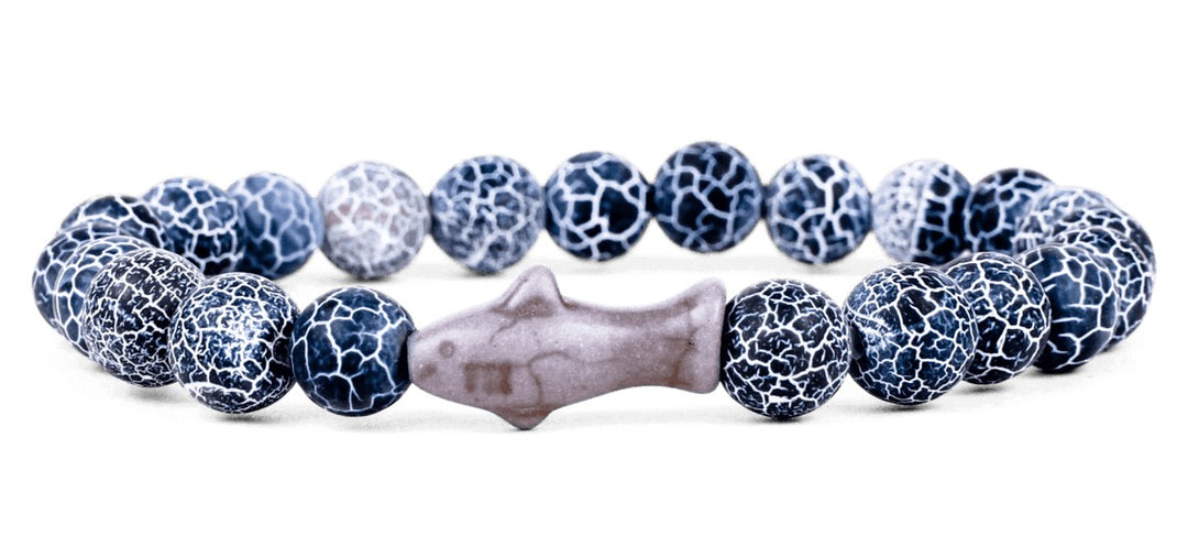 The Voyage: Shark Tracking Bracelet- Deep Blue