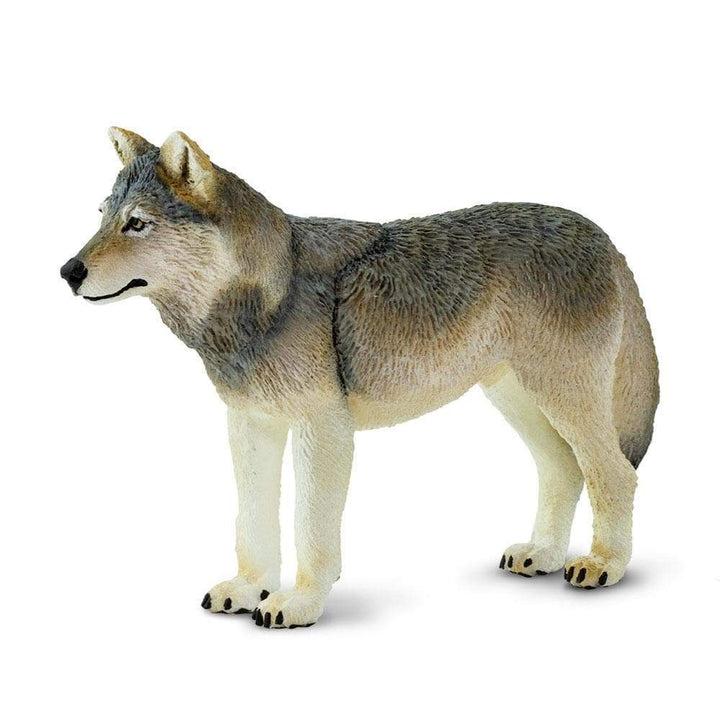 Gray Wolf Toy Figurine