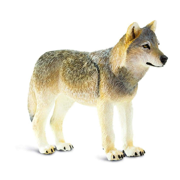 Gray Wolf Toy Figurine