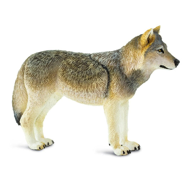 Gray Wolf Toy Figurine