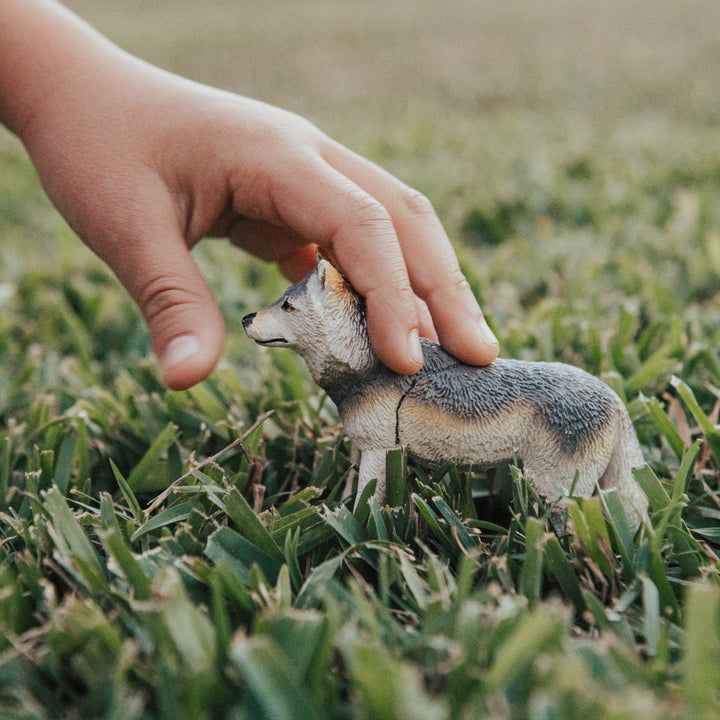 Gray Wolf Toy Figurine