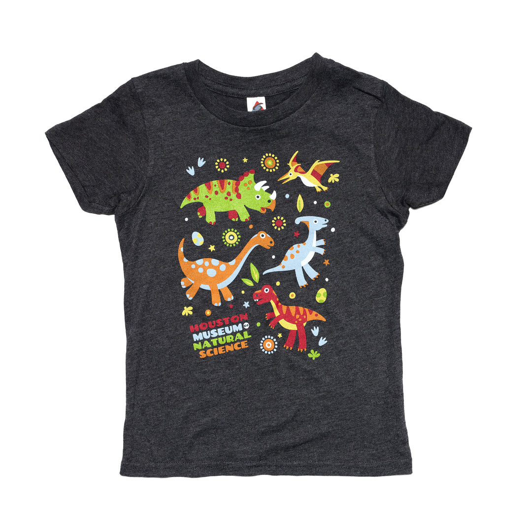 HMNS Charcoal Dinosaur Youth T-Shirt