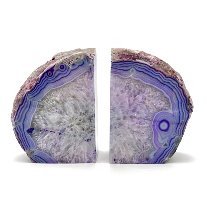 Large Agate Bookends