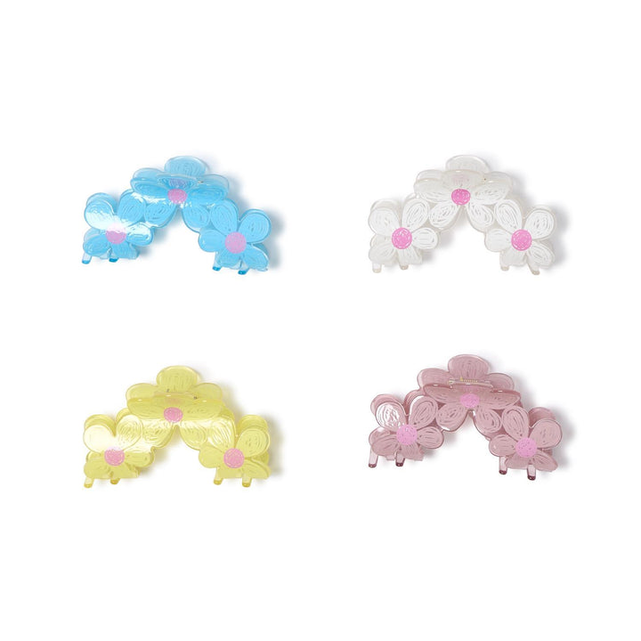 Sketch Flower Claw Clips
