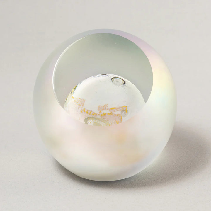 Moon Art Glass Paperweight