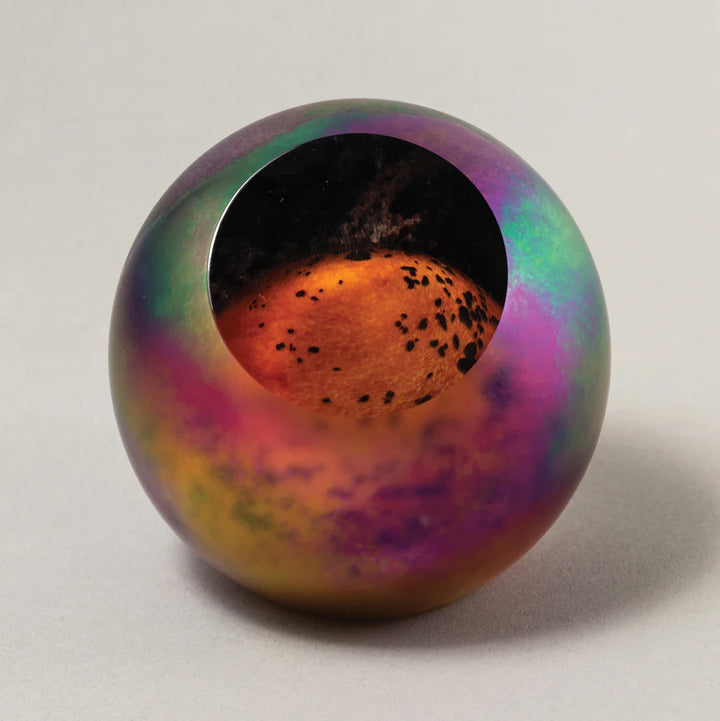 Mars Art Glass Paperweight