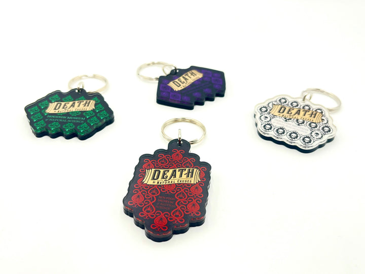 HMNS Death By Natural Causes Victorian Wallpaper Plexy Keychain
