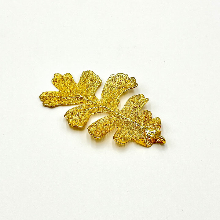 *FINAL SALE* Dipped Real Leaf Pendant
