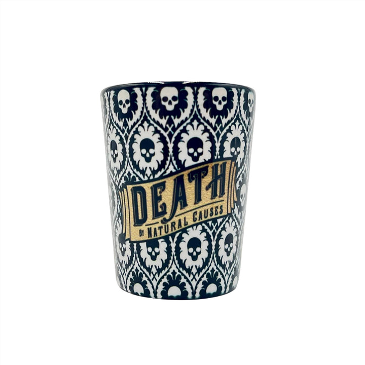 HMNS Death By Natural Causes Victorian Wallpaper Shot Glass