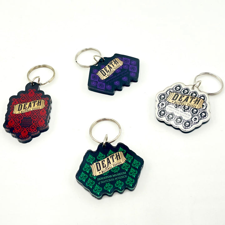 HMNS Death By Natural Causes Victorian Wallpaper Plexy Keychain