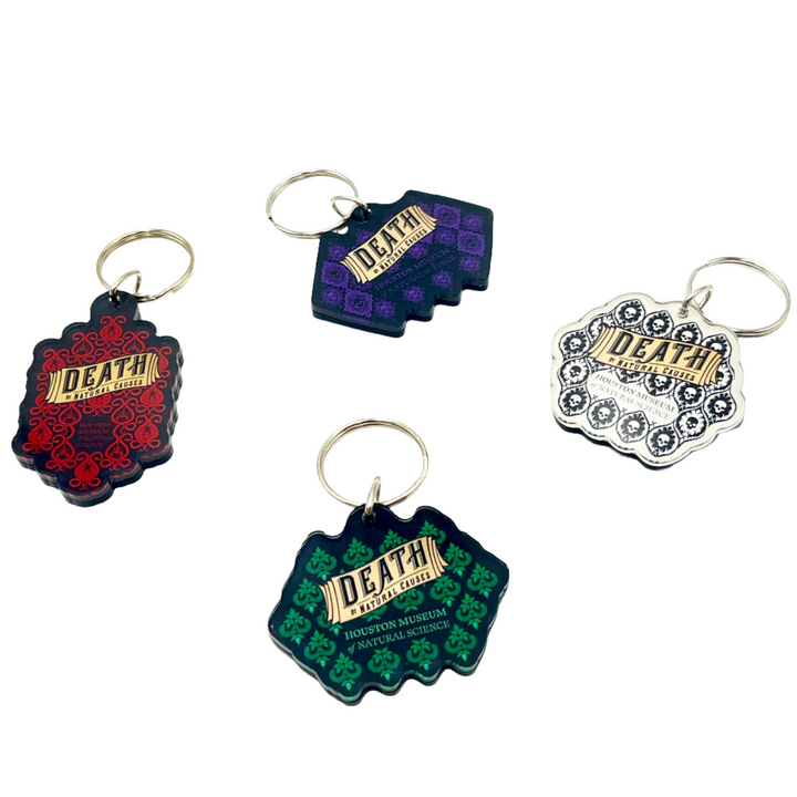 HMNS Death By Natural Causes Victorian Wallpaper Plexy Keychain