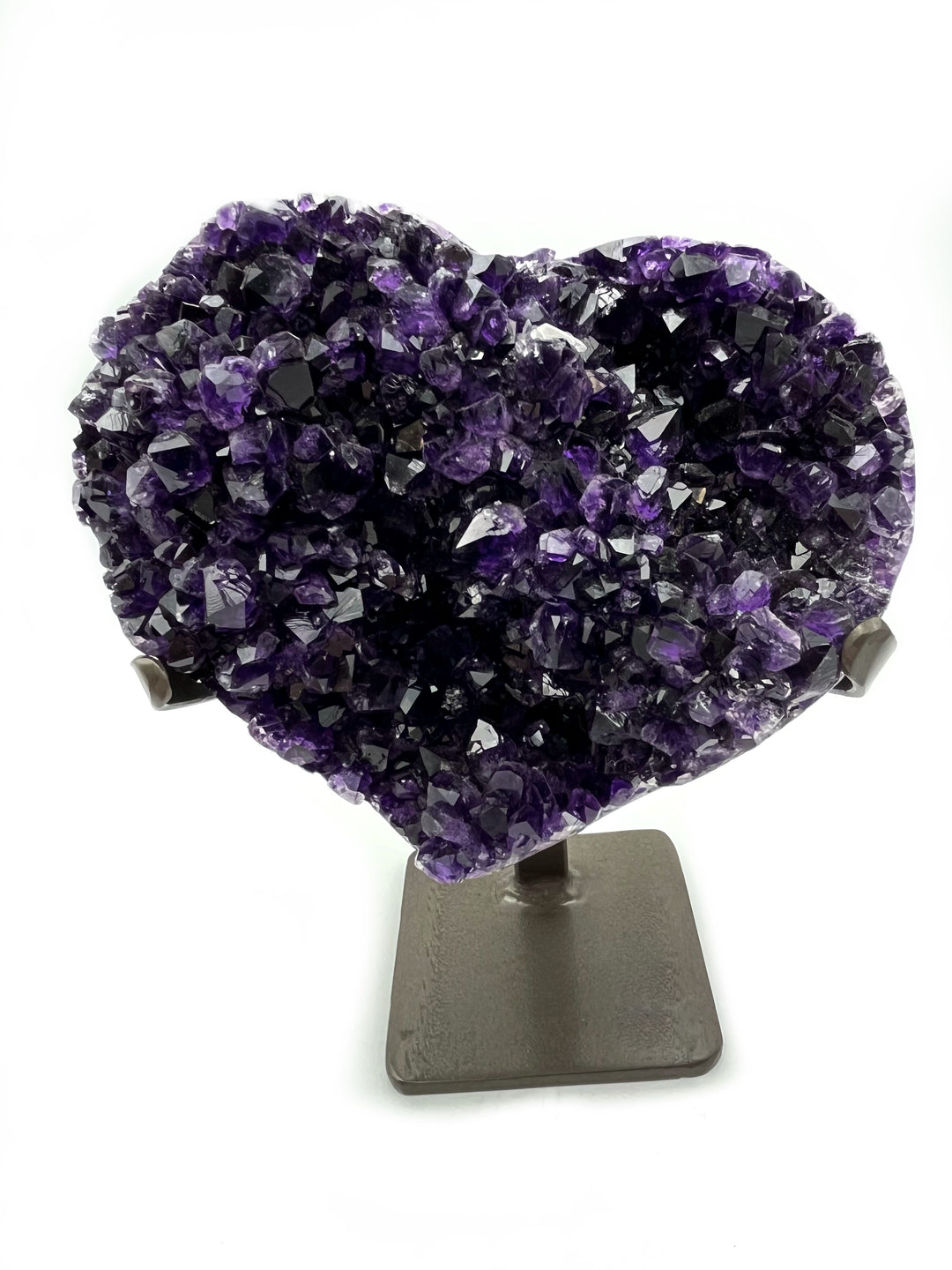 Amethyst Heart on Stand
