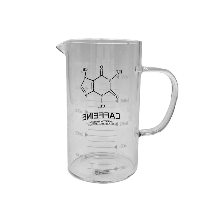 HMNS Caffeine Glass Beaker Coffee Mug, 16oz