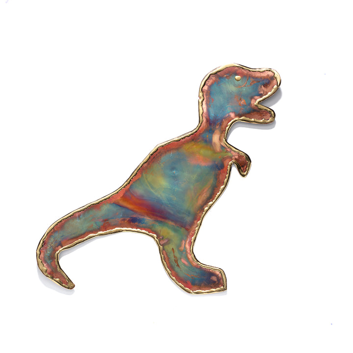 *FINAL SALE* Copper Dino Art