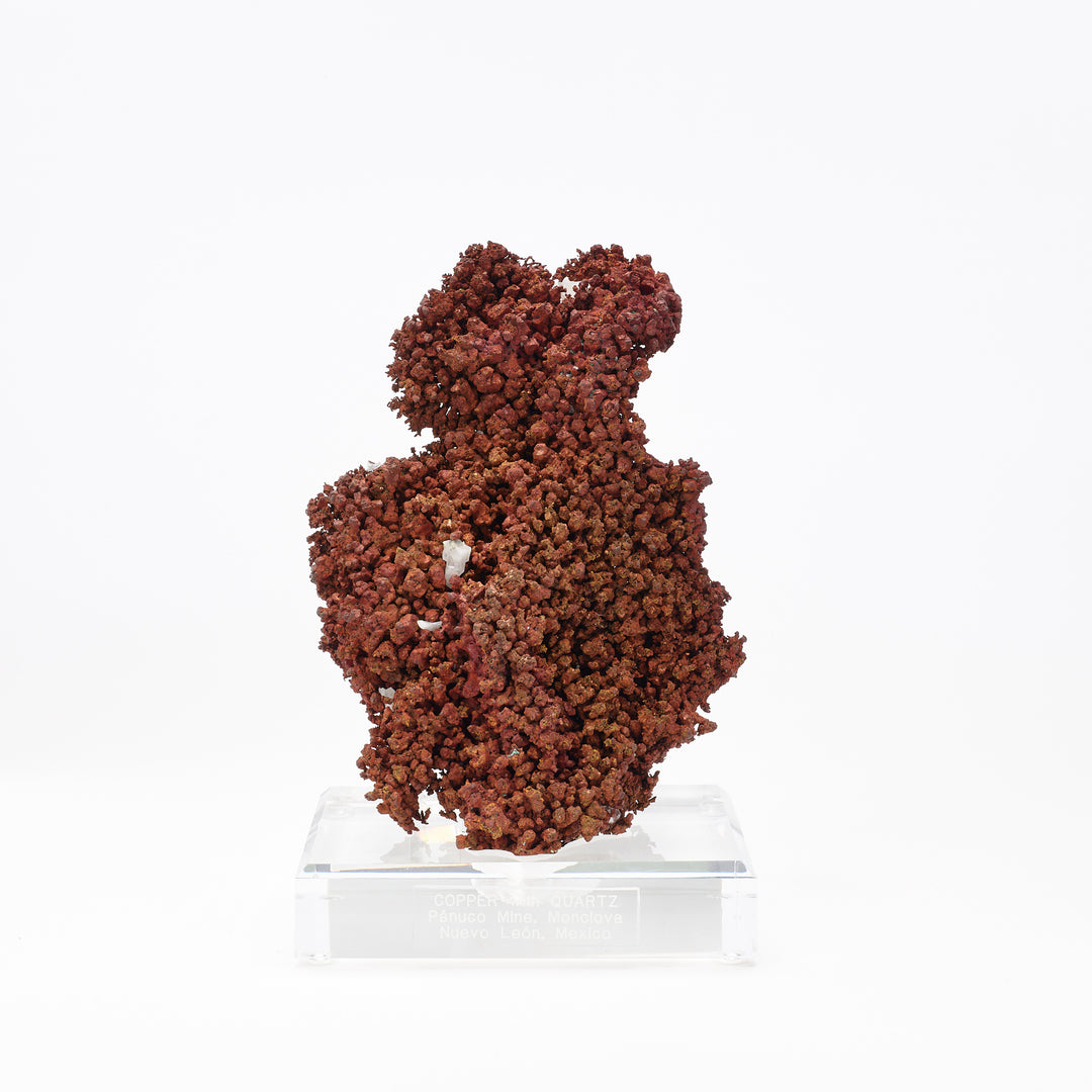 Copper Display with Quartz Crystals