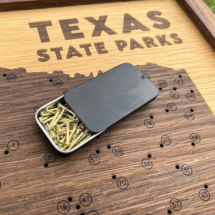 Texas State Park Push Pin Map