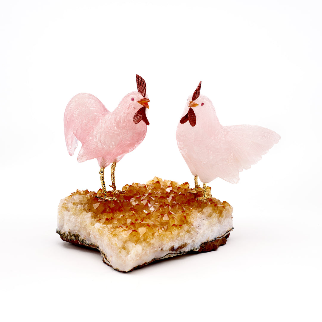 Rose Quartz Chickens