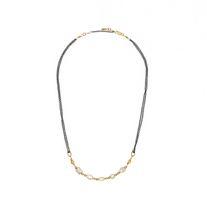 Moonstone Double Strand Necklace