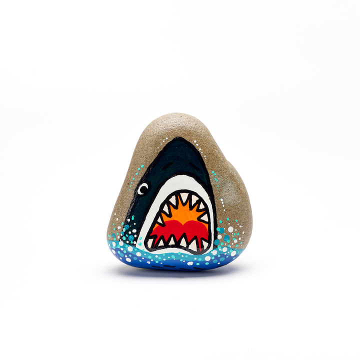 Painted Sharks! Rocks