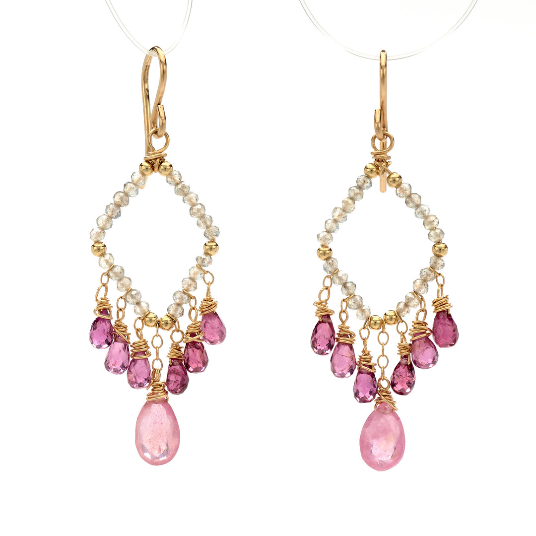 Pink Tourmaline Earrings