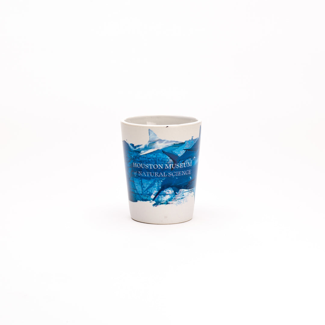 *FINAL SALE * HMNS Compass Rose Sharks! Shot Glass