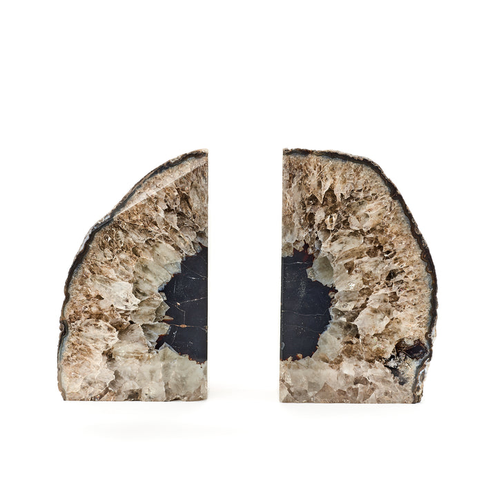 Large Agate Bookends