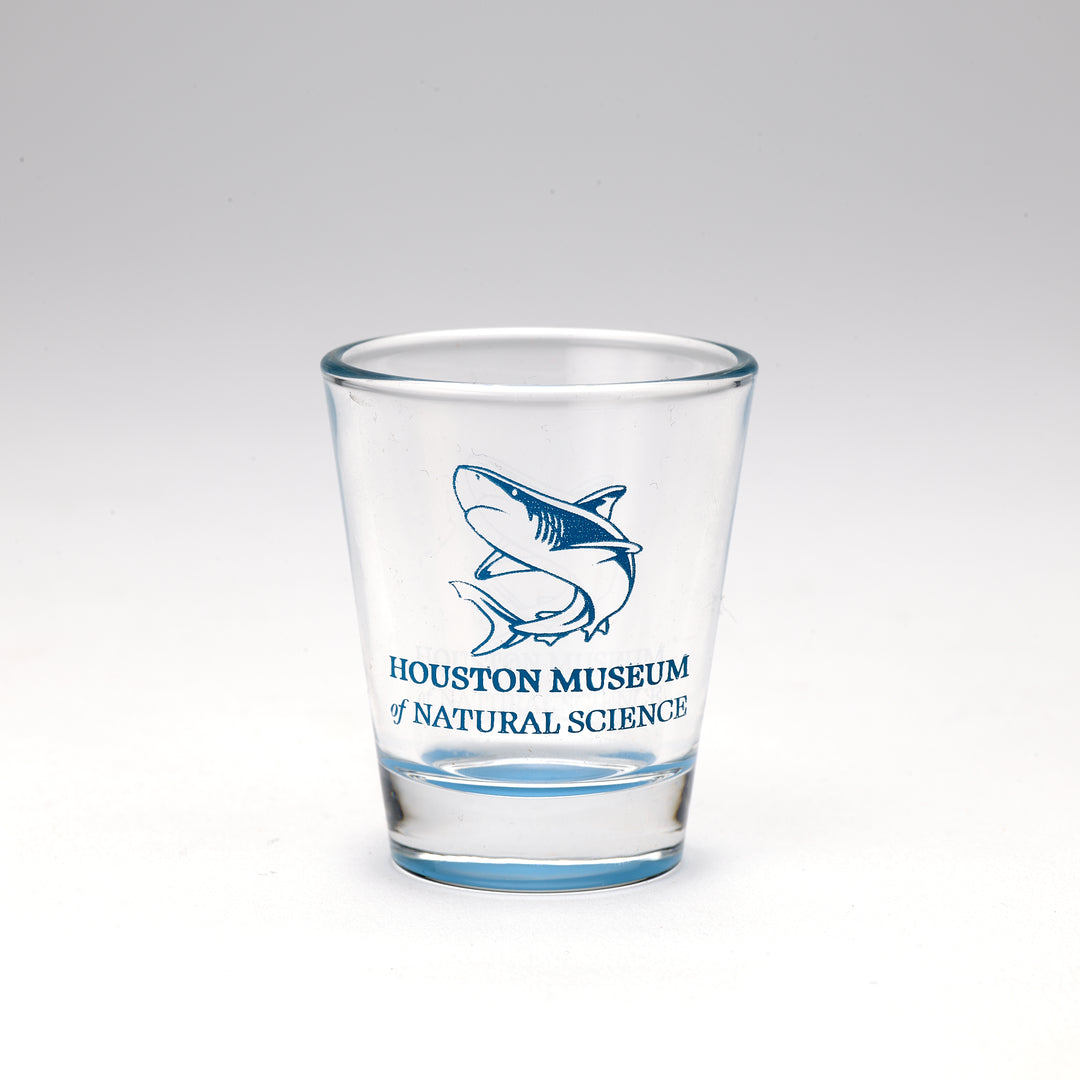 HMNS Blue Sharks! Logo Shot Glass