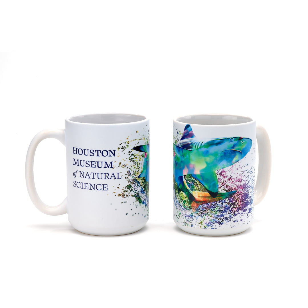 HMNS Watercolor Shark Mug