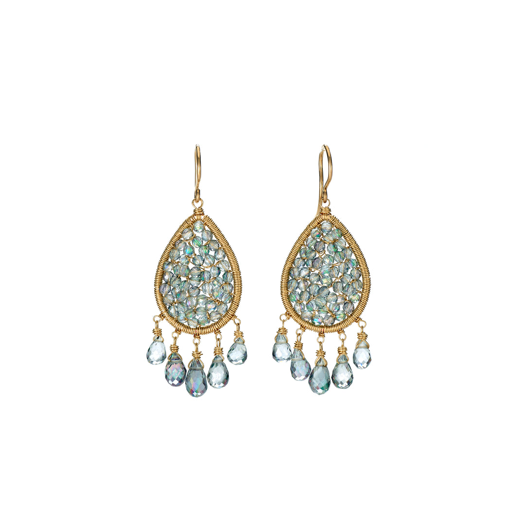 Mystic Topaz Crystal Earrings