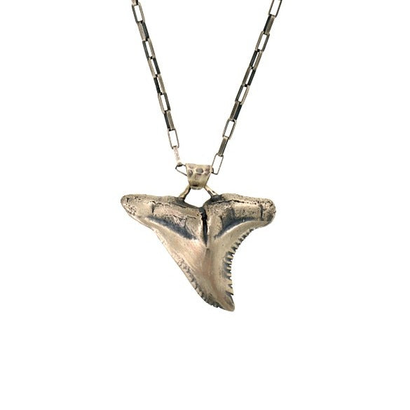 Silver Snaggle Tooth Tiger Necklace