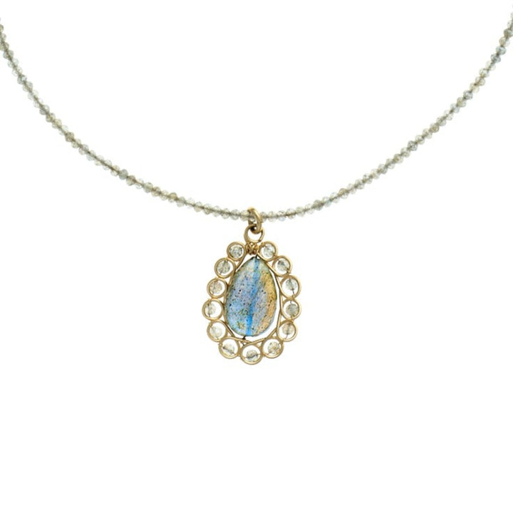 Labradorite beads and Pendant