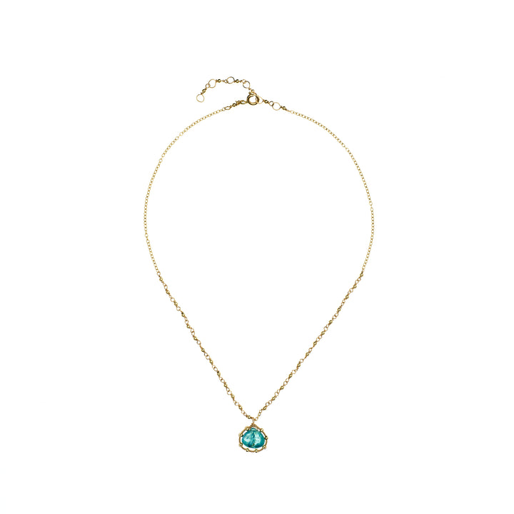 Blue Zircon Necklace