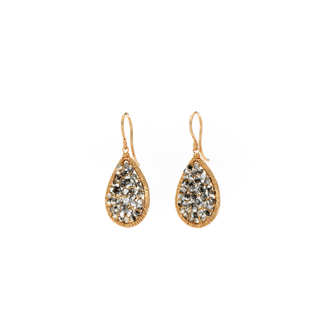 Crystal Mix Teardrop Earrings