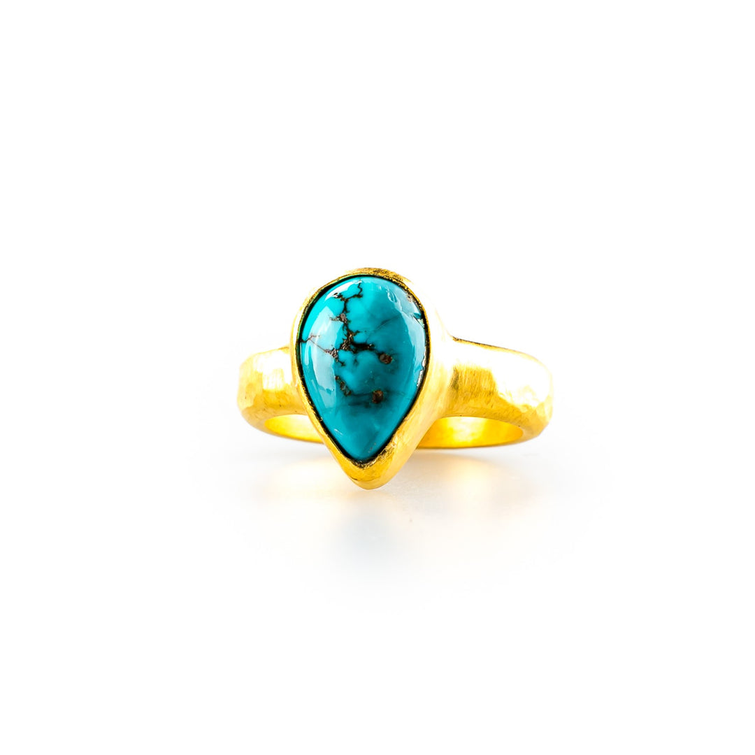 Turquoise Teardrop Ring