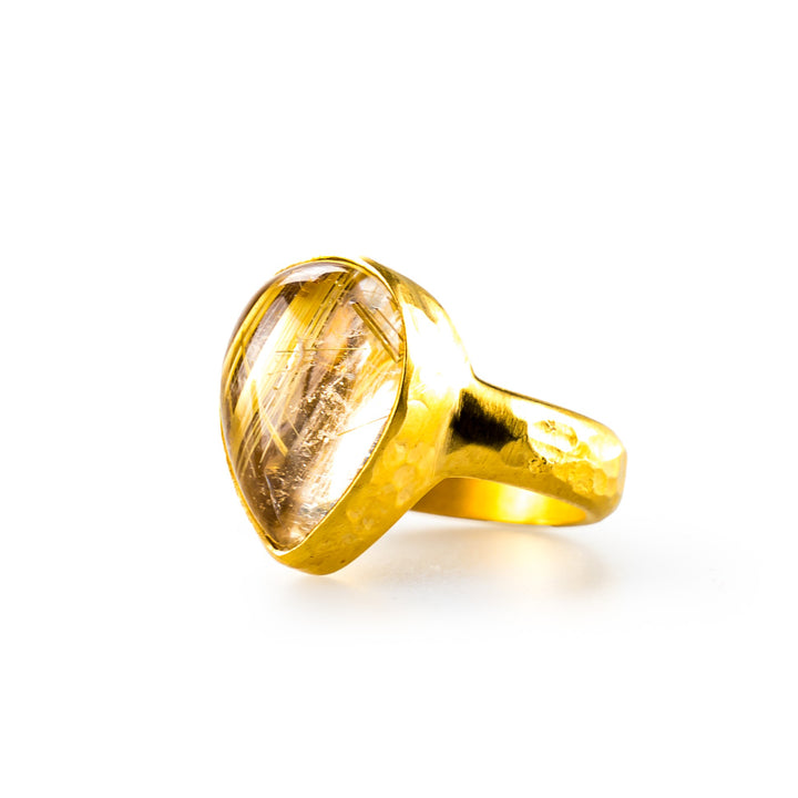 Rutilated Quartz Ring
