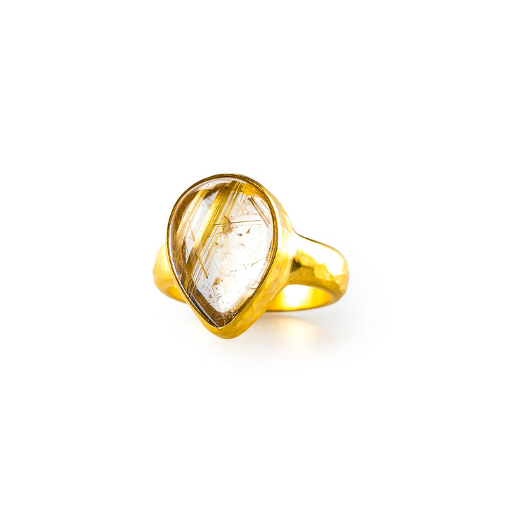 Rutilated Quartz Ring