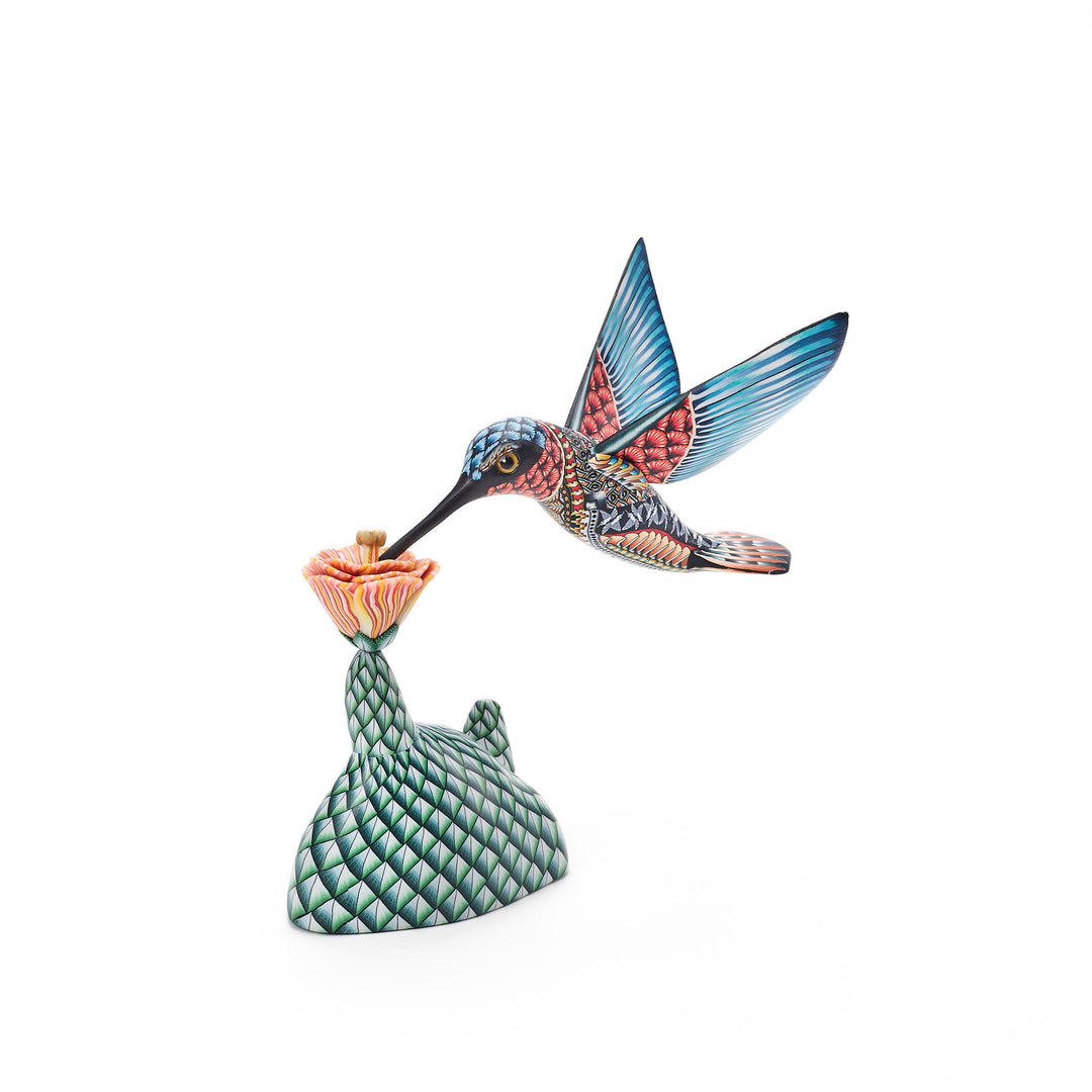 Large Clay Hummingbird Sculpture, by Jon Anderson