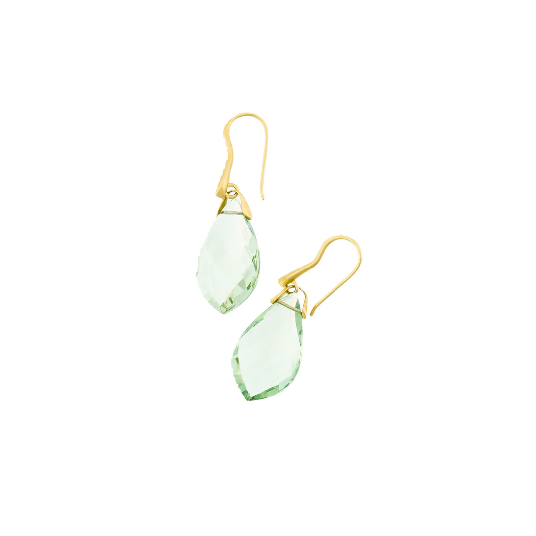 Prasiolite Trapeze Earrings