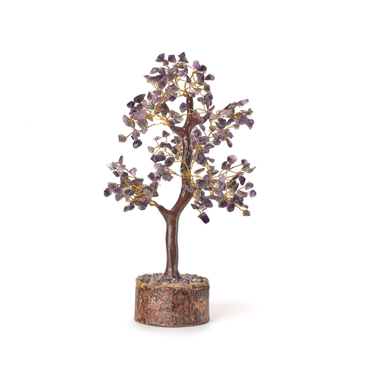 Gemstone Feng Shui Tree with Wooden Base