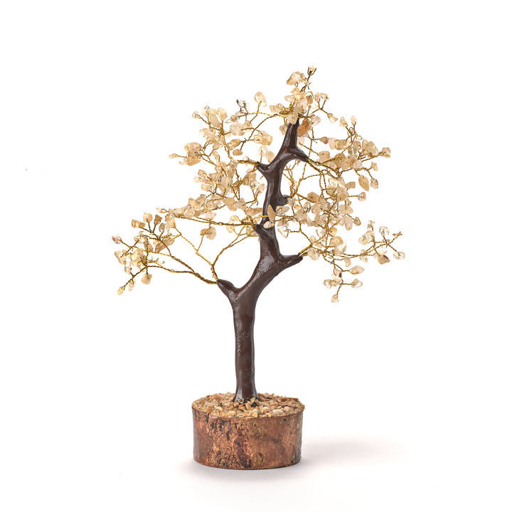 Gemstone Feng Shui Tree with Wooden Base