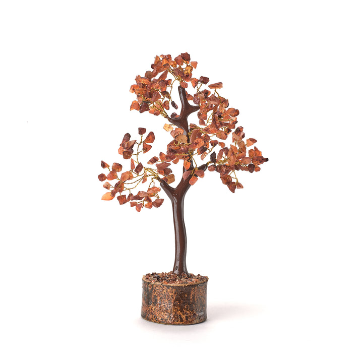 Gemstone Feng Shui Tree with Wooden Base