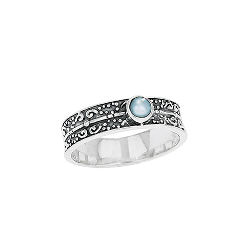 Round Pearl Top Ring