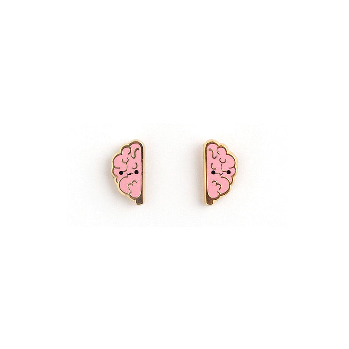 Big Brains Enamel Earrings
