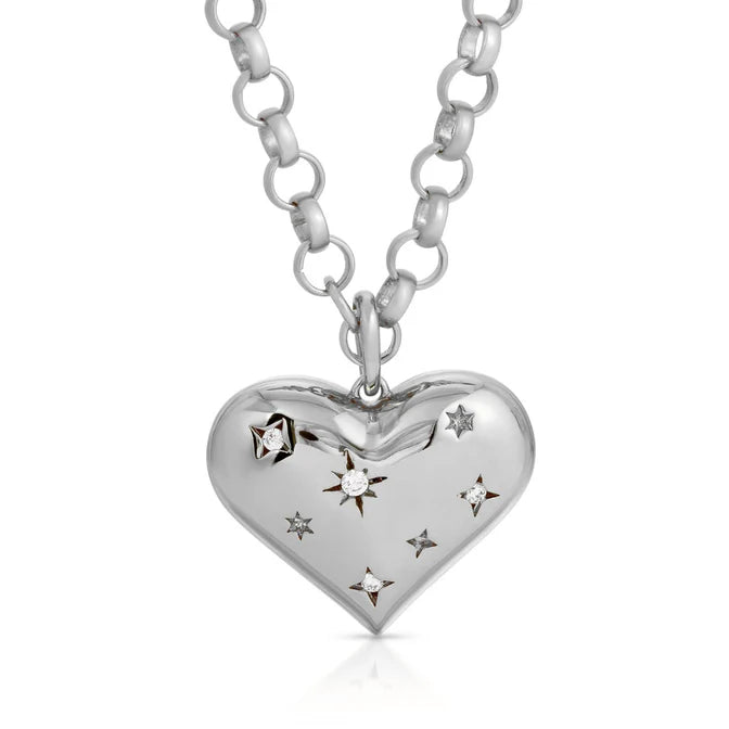 Cosmic XL Heart Necklace